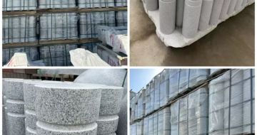 惠州 芝麻白花岗岩挡车柱、隔离柱多少钱