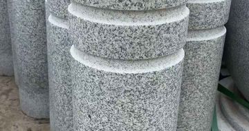惠州 芝麻白花岗岩挡车柱、隔离柱多少钱