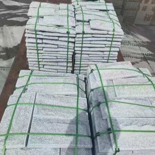 惠州 芝麻白蘑菇石装车出货