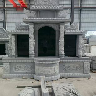 惠州 芝麻灰高档墓碑，土墓，可定制
