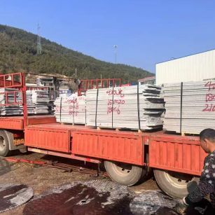 惠州 芝麻灰花岗岩光面毛板出货日常