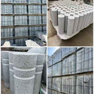 惠州 芝麻白花岗岩挡车柱、隔离柱多少钱