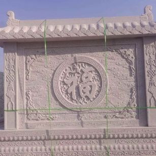 惠州 芝麻白花岗岩屏风，照壁，影壁