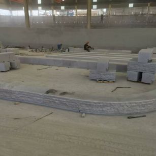 惠州 芝麻白整石坐凳（光面+自然面）