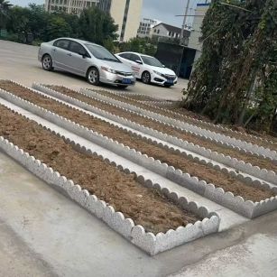 惠州 花边石、花围石、花园石安装效果