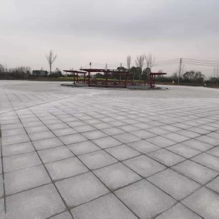 惠州 芝麻白火烧面-公园广场地铺效果