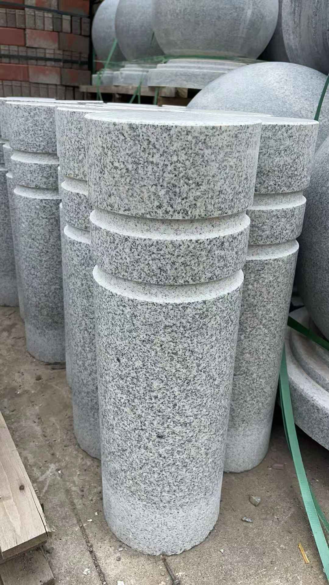 惠州 芝麻白花岗岩挡车柱、隔离柱多少钱