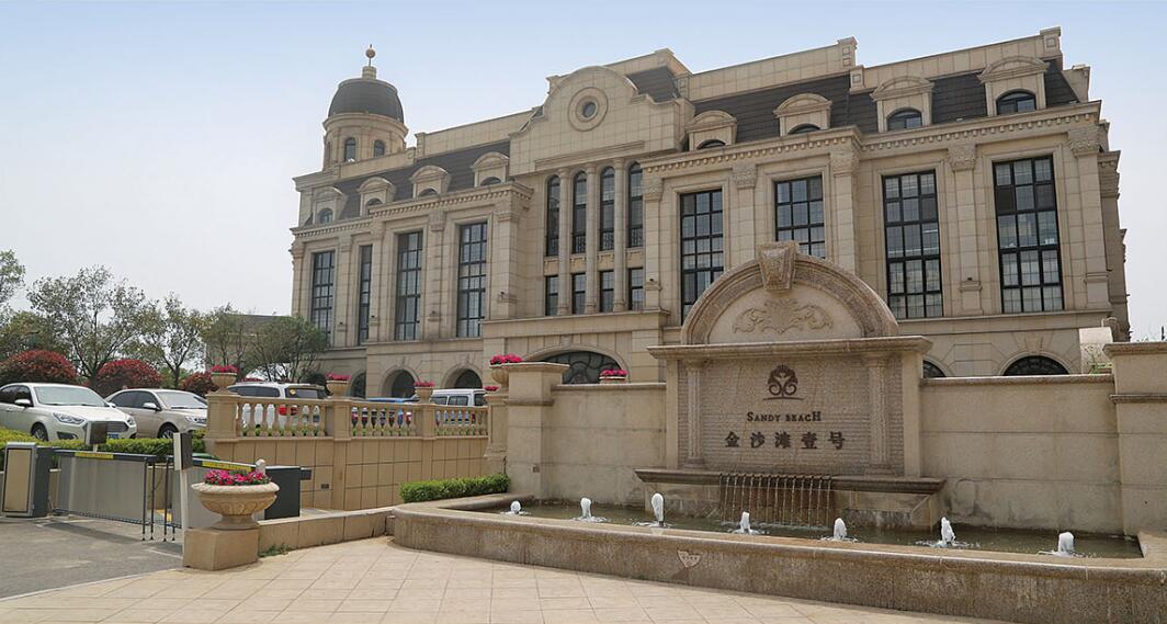 惠州花岗岩黄金麻建筑外墙干挂案例