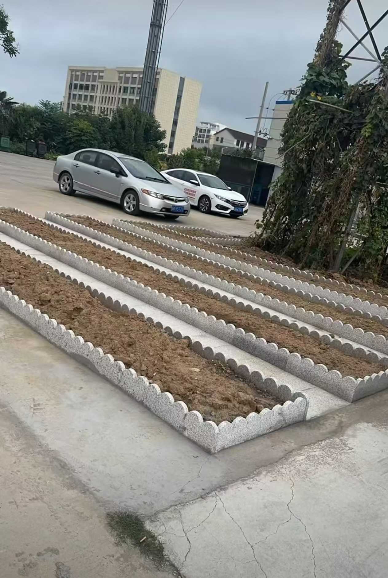 惠州 花边石、花围石、花园石安装效果