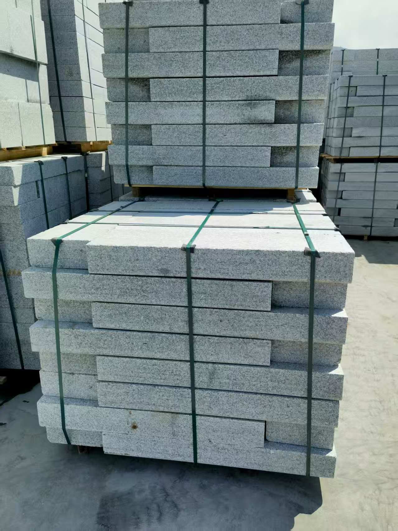 惠州 芙蓉白花岗岩路沿石、平石尺寸标准，色泽均匀