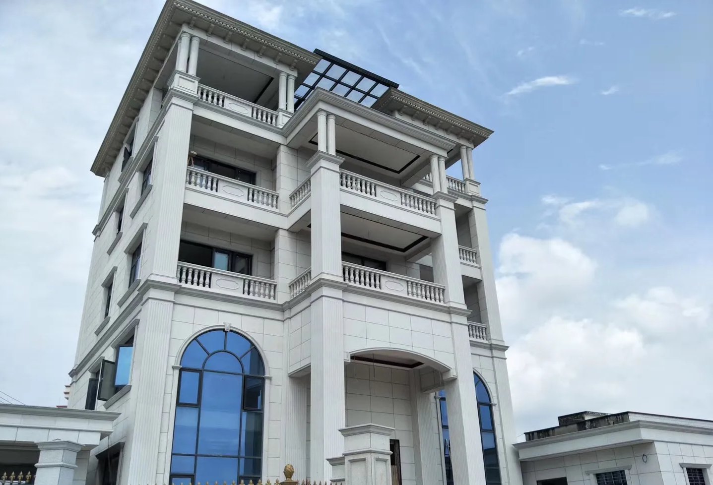 惠州芝麻白别墅干挂效果展示