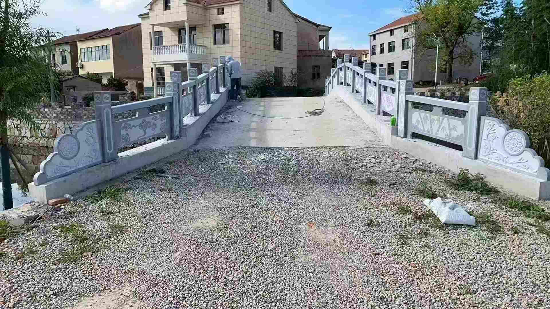 惠州 芝麻灰花岗岩桥栏杆